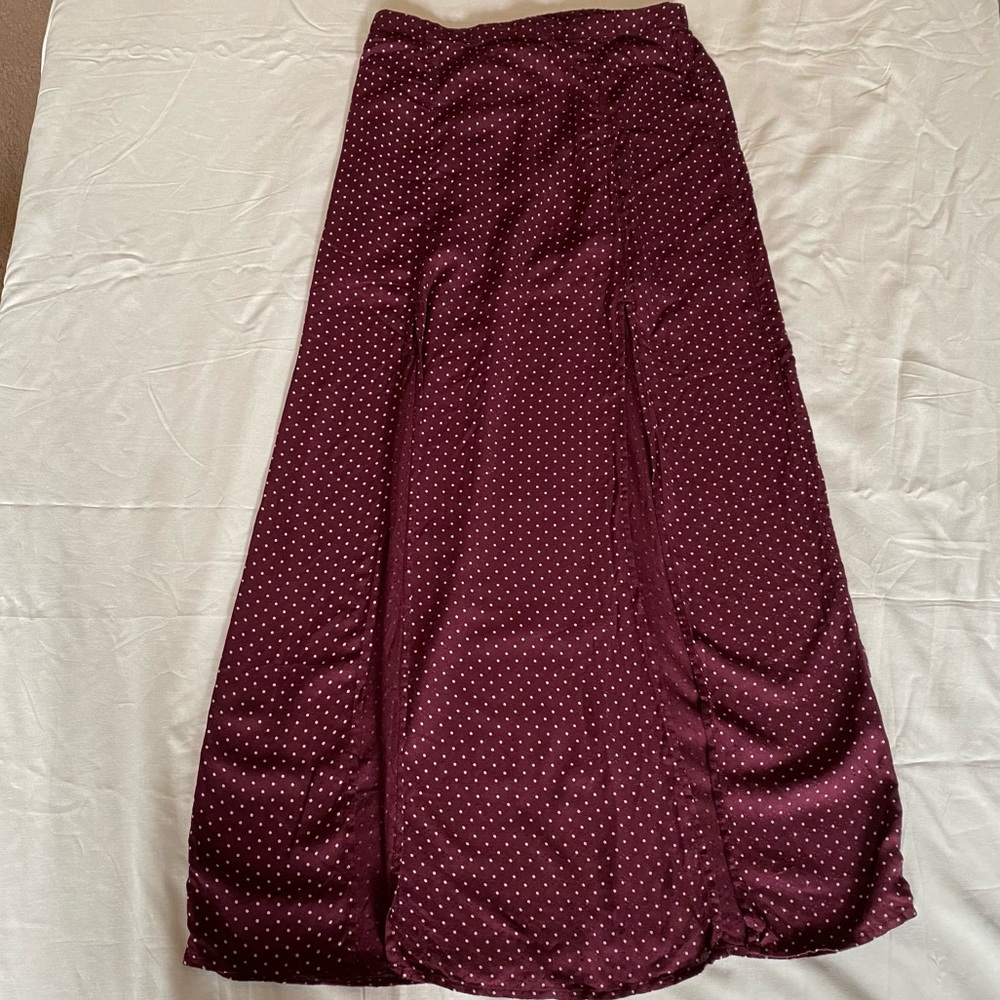 Polka Dot Maxi Skirt